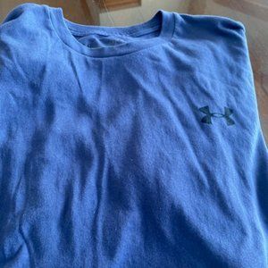 Under Armour Dri Fit Men's Medium T Shirt Blue Like New Condition